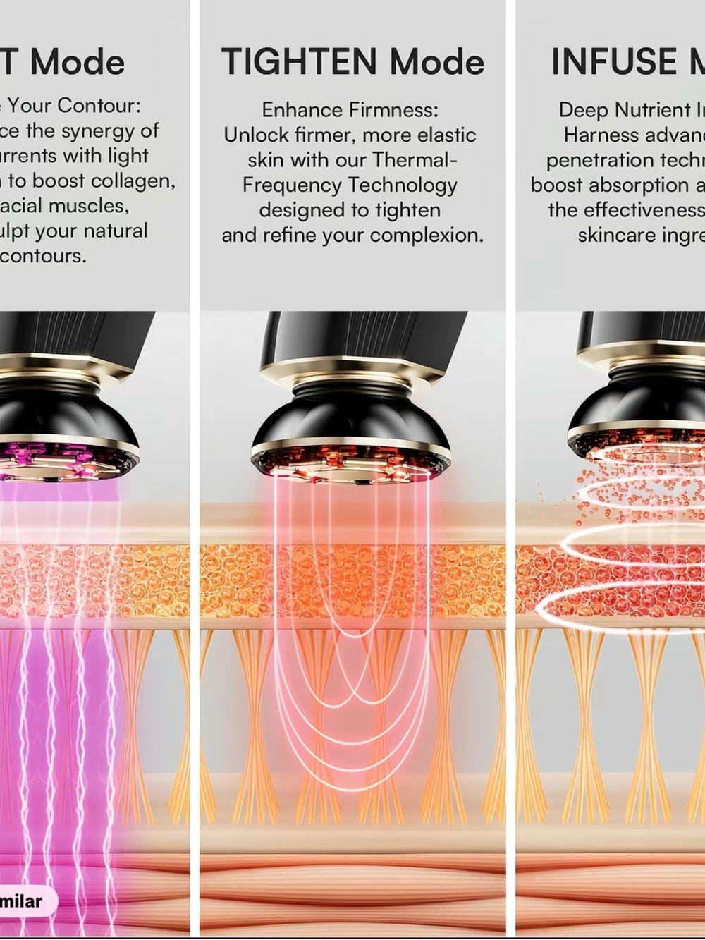 INIA FLARE- Lift & Infuse Facial Device - Pink - Picture 2 of 6